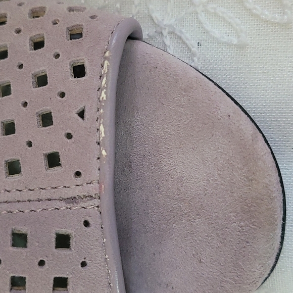 Lori Goldstein Diamond Cut Peep Toe Bootie Size 8 1/2 Liliac - Picture 6 of 8